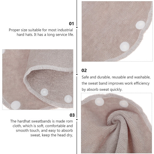 Hard Hat Sweatband Reusable Liners 6 pcs 2