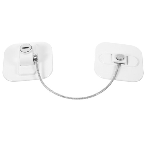 Refrigerator Lock White Child Safety Cabinet 1 Pack 2