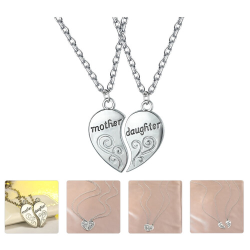 Mor dotter matchande halsband set 2