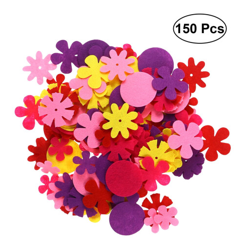 Felt Flower Embellishments for DIY Crafts 150 pcs