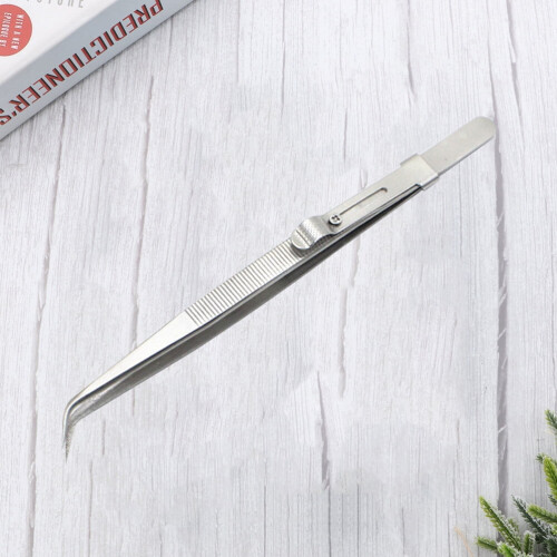 Steel Elbow Tweezers Set Multifunctional Thickened Pointed 2