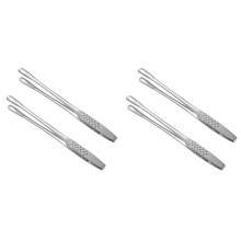Rozsdamentes acél grillsütő csipeszek 4 db