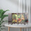 Vintage decorative screen room divider with shelves 2