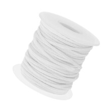 Pre-waxed cotton candle wicks 32-strand braided 4 rolls 30m
