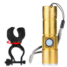 USB Rechargeable LED Bicycle Flashlight Waterproof with