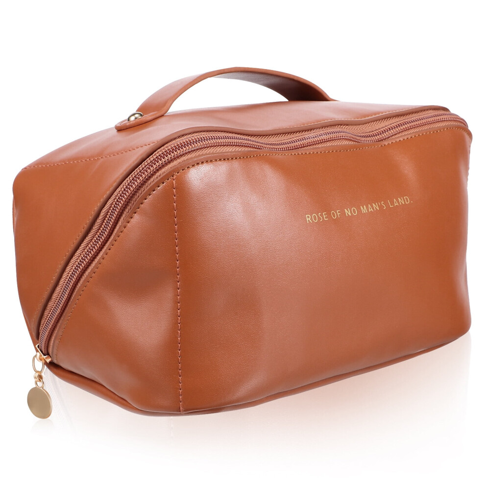 Waterproof PU Cosmetic Bag Large Capacity Travel Makeup Bag
