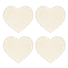 Wooden Bag Bottom Base for DIY Knitting Crochet Bags 4pcs