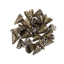 Filigree Flower Spacer Bead Caps Antibrass 50pcs