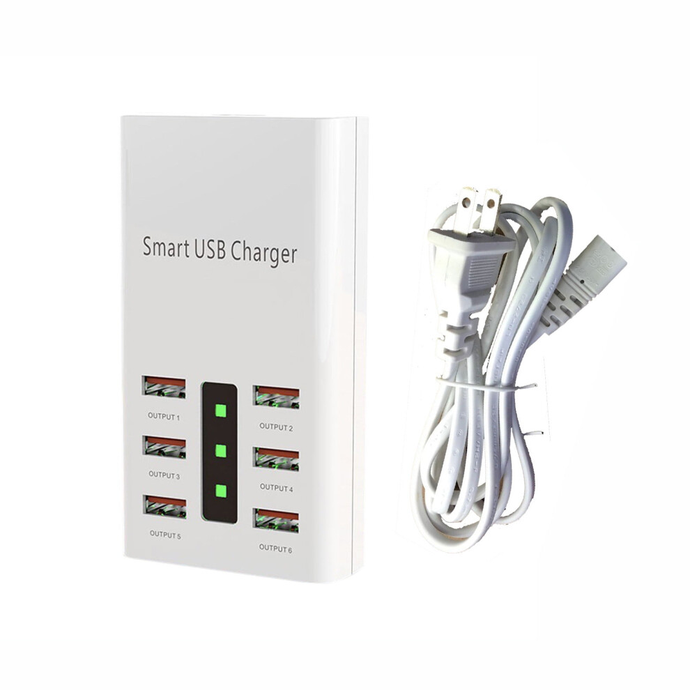 Tarmeek 30W 6-Port Usb Charger Adapter With 2A Fast Charging 901175946721