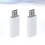 Type-C Female to Micro USB Adapter Set 2PCS White 2