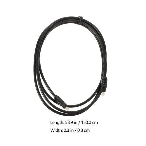 Optisches Audiokabel, Stecker auf Stecker, 1,5 m, 2 Stück 2