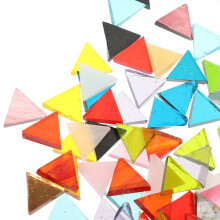 Glass Mosaic Tiles Triangle DIY Mixed Color 1 Bag