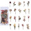 Αυτοκόλλητα λευκώματος Memory Garden PET Vintage Floral1Σετ 1