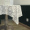 Toalha de mesa retangular com bordado vazado em renda (1 unidade) 5