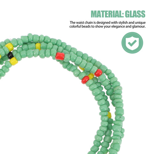 Beaded Beach Waist Chain for Bikini Adjustable African 1