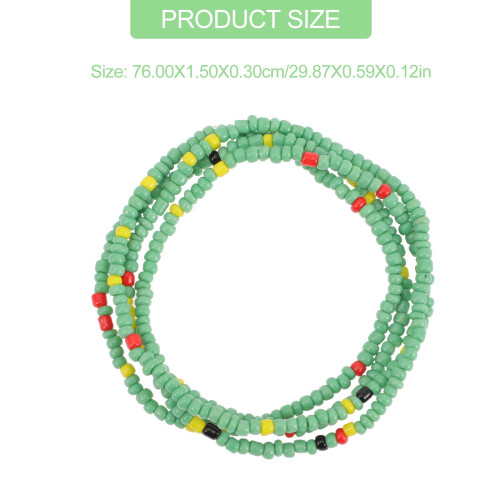 Beaded Beach Waist Chain for Bikini Adjustable African 2