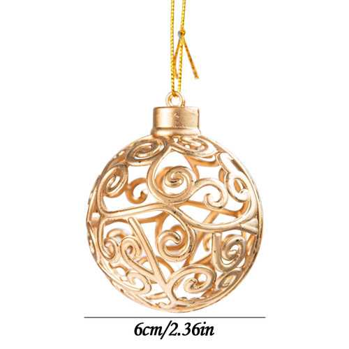Christmas Tree Gold Hollow Pendant Ornament