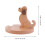 Suporte de mesa em madeira com formato de cachorro para celular e tablet. 7