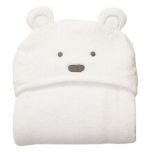 Baby bear-shaped hooded bath towel