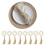 Ronds de serviette en perles de bois naturel faits main (lot de 4) 1