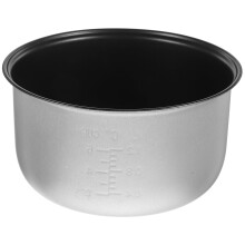 Marmite de cuisson intérieure de 3 L pour riz - Argent/Noir