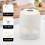 Mini hachoir à aliments rechargeable par USB 150 ml 4
