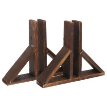 Wooden Fence Post Base Garden Border Edging 2 pcs