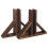 Wooden Fence Post Base Garden Border Edging 2 pcs 1