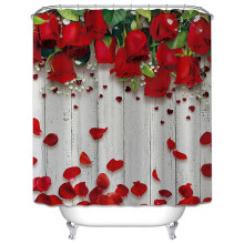 Vandtæt bruseforhæng til Valentinsdag 180x180cm