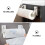 Magnetic Toilet Paper Holder White Plastic 2 Sets 6