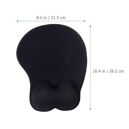Ergonomisk musematte med håndleddsstøtte 30 x 20 cm 2