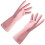 Pink Waterproof Kitchen Gloves M Size 1 Pair 4