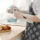 Latex dishwashing gloves waterproof M size 33cm 3