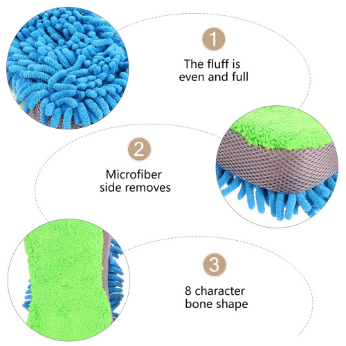 Microfiber Cleaning Gloves for Whiteboard and Car Wash 2 Pcs 2