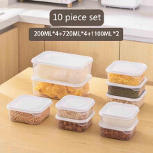 Produce Saver-behållare BPA-fria stapelbara 10-pack