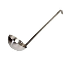 Soro Essentials stainless steel ladle 12 oz with hook handle