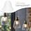 Glass lampshade for E27 desk or wall lamp 2