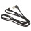 USB-C Rätvinklig Kabel Flätad Svart 1m 4