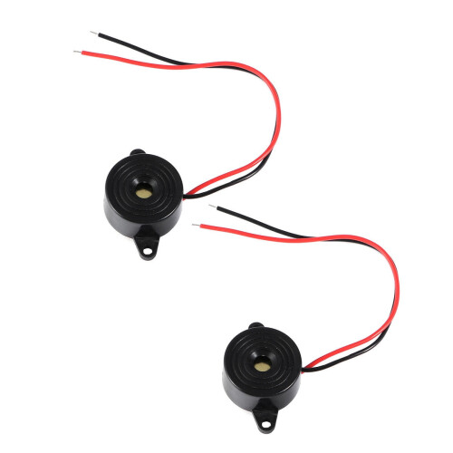 24V 85dB enclosed electronic buzzer alarm black 4 pcs 2