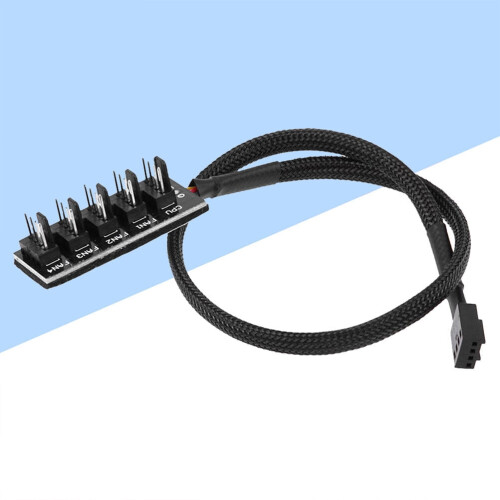 Cavo splitter per ventola CPU 4 pin da 1 a 5, nero 1