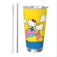 Hello Kitty insulated tumbler cup 20 oz stainless steel