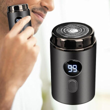 Enspiracle Mini Electric Shaver - USB Rechargeable, Waterproof Travel Razor with Digital Display, Compact & Cordless for Men and Women