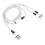 USB-Ladekabel, nylonummantelt, 2-in-1 4