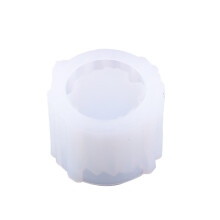 Molde de silicona para portavelas DIY con piedra de cristal (1 unidad)