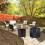 Outdoor Fireplace Cover 420D Polyester Black 1 Set 5