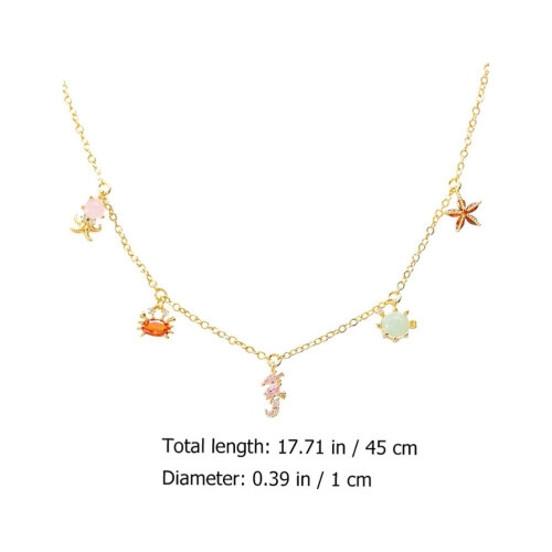 Κολιέ Choker με Ζιργκόν Ocean για Γυναίκες 2