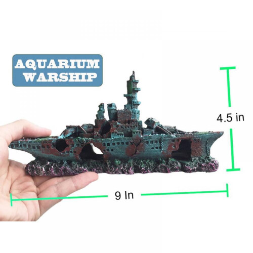 Battleship Aquarium Decoration Set 1