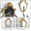 Wall-mounted makeup mirror with gold antique baroque frame 4
