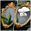 Wall-mounted makeup mirror with gold antique baroque frame 5