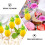 Décorations de table Eease19pcs Lovely Toppers, décorations créatives ananas, thème Hawaï 3